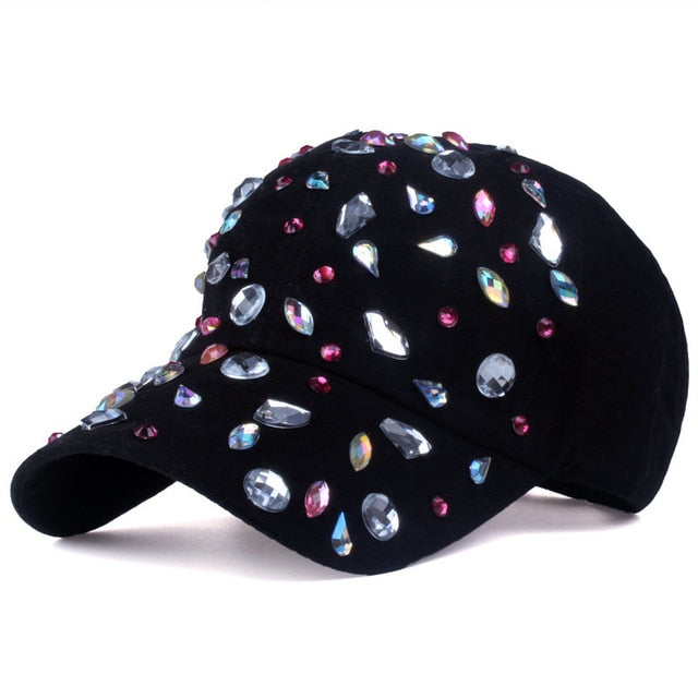 Drope Rhinestone Cap