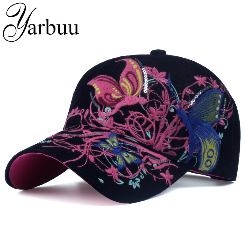 Butterflies and Flowers Cap