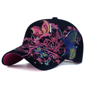 Butterflies and Flowers Cap