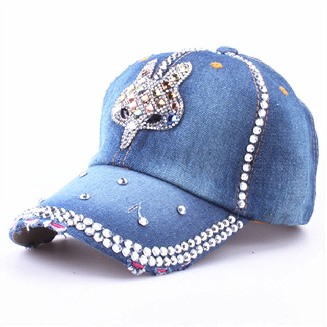 Rhinestones Jean Cap