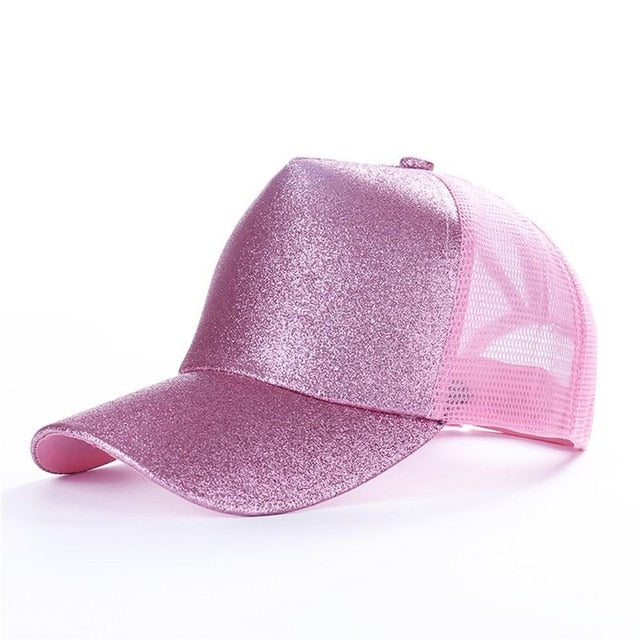 Pink Ponytail Cap