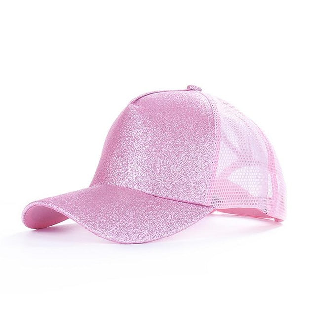 Pink Ponytail Cap